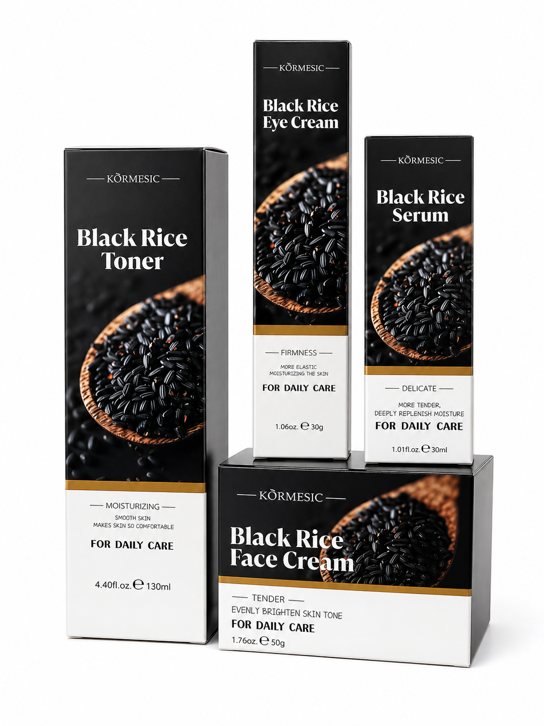 KŌRMESIC „Black Rice“ veido priežiūros rinkinys